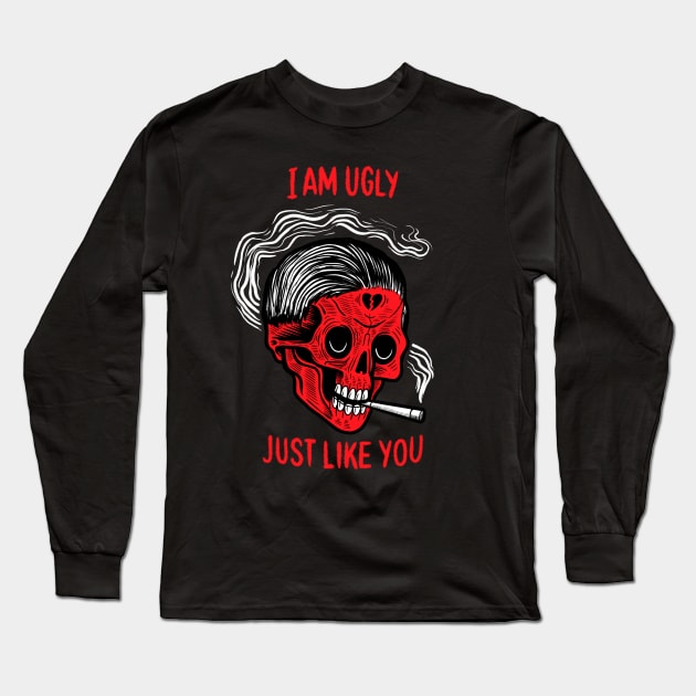 I AM UGLY Long Sleeve T-Shirt by DANIELE VICENTINI